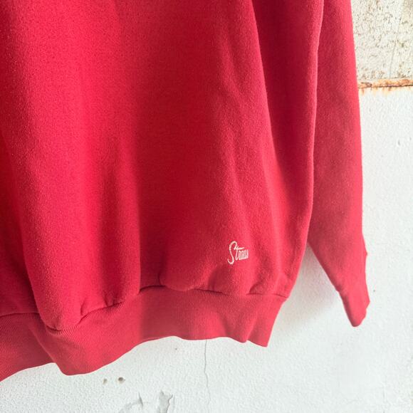 Vtg 90s Christmas Sweatshirt USA Made Fruit of the Loom 50/50 Red XL Santa Claus - Picture 3 of 7